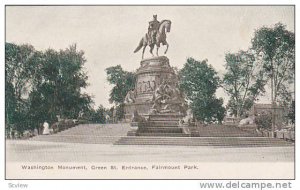 Washington Monument, Green St. Entrance, Fairmount Park,  Philadelphia, Penns...