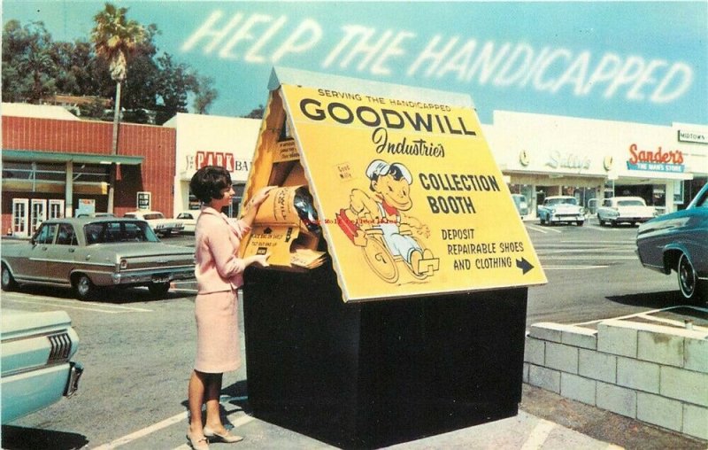 Advertising Postcard, Goodwill Collections Booth, Dexter Press No. 4366-C