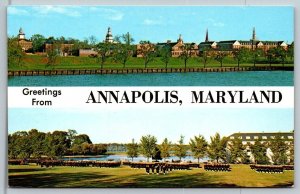 Greetings From   Annapolis Maryland  Postcard