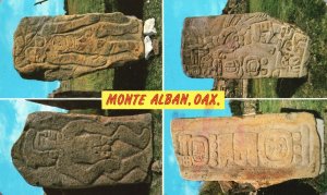 Vintage Postcard Monte Alban Oax Stones Of The Dancers Monte Alban Oax Mexico