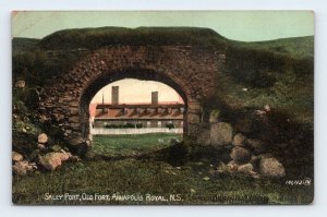 Sally Fort Old Fort Annapolis Royal Nova Scotia Canada UNP Unused DB Postcard L5