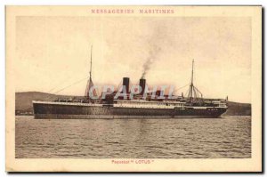 Postcard Old Ship Ship Lotus Messaging Maritimes