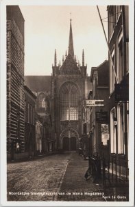 Netherlands Noordelijke Transept Gevel Maria Magdalenakerk Goes RPPC C209