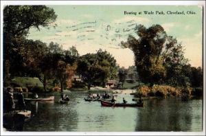 Boating at Wade Park, Cleveland Ohio