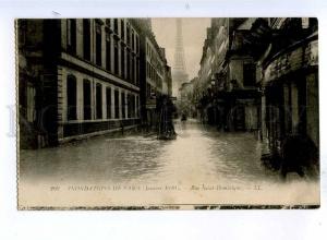 192447 FRANCE PARIS flooding 1910 Rue Saint-Dominique Eiffel