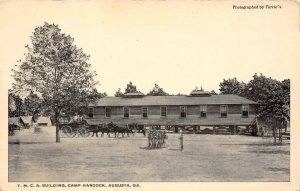 YMCA Building CAMP HANCOCK Augusta, Georgia Military c1910s Vintage Postcard