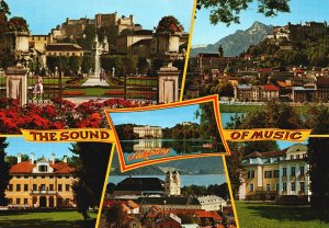 Vintage Postcard Salzburg Mirabellgarten Garden Of Mirabell Salzburg Austria