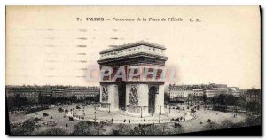 Postcard Old Paris Panorama of the Place de l'Etoile