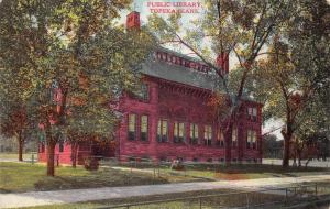 TOPEKA, Kansas KS     PUBLIC LIBRARY    1909 Postcard