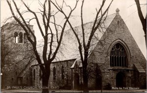 RPPC Saint Paul's Church, Salem OH Vintage Postcard W58