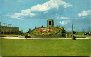 Vtg Niagara Falls Canada Sir Adam Beck Floral Clock Queenston Postcard