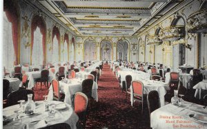 Dining Room Interior HOTEL FAIRMONT San Francisco, CA c1910s Vintage Postcard