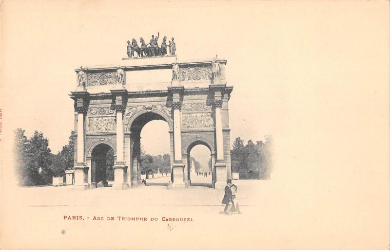 US2156 France Paris Arc de Triomphe du Carrousel Triumphal Arch 1900