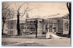 1957 Wolcott & Litchfield Library Litchfield Connecticut CT Vintage Postcard 