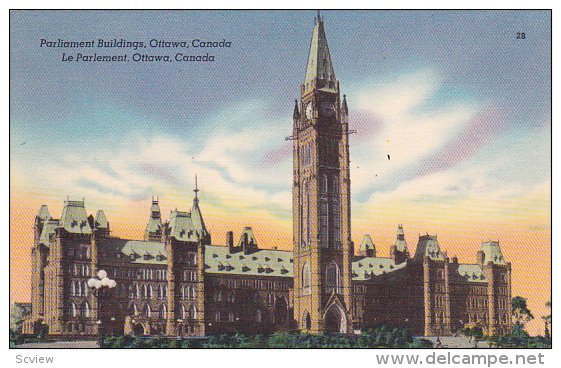 Parliament Buildings, OTTAWA, Ontario, Canada, 30-40s