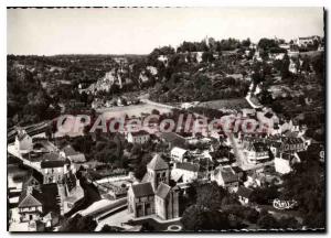 Modern Postcard Domfront Orne General Aerial view