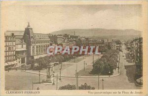 Old Postcard Clermont Ferrand panoramic Jaude square
