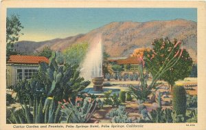 Postcard California Palm Springs Palm Springs Hotel Willard Linen 23-1787