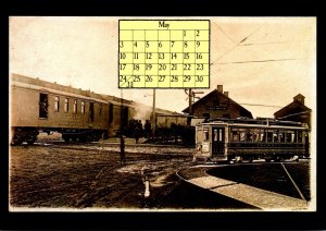 1987 Calendar Series May Lake Mills Wisconsin Depot