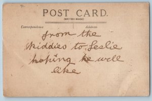 Yorkshire England Postcard Nunburnholme Avenue North Ferriby c1920's RPPC Photo
