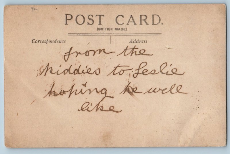 Yorkshire England Postcard Nunburnholme Avenue North Ferriby c1920's RPPC Photo