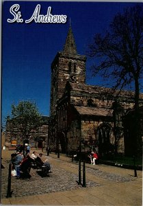 VINTAGE ST. ANDREWS CATHEDREAL FIFE SCOTLAND J.ARTHUR DIXON POSTCARD 35-81