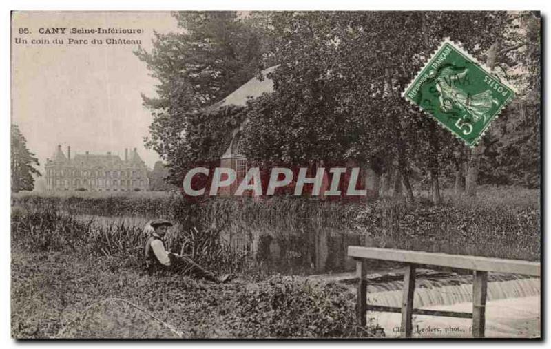 Old Postcard Cany A corner of Parc du Chateau
