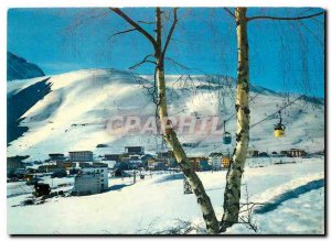 Modern Postcard The Alps Isere Pied Moutet slopes and Telecabine of Super Venosc