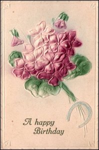 Birthday Flowers Horseshoe