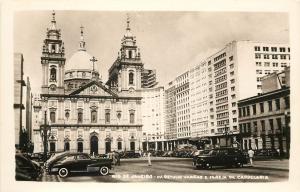 RPPC Postcard Rio De Janeiro Street Scen Ave Getulio Vargas Brazil