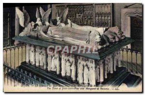 Old Postcard Dijon Museum The tomb of John the Fearless and Margaret of Bavaria
