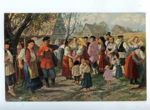 223739 RUSSIA LVOV Serpukhov dance RUSSIAN VILLAGE #128 old