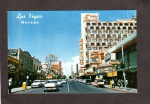 NV Fremont Hotel Casino Skaggs Golden Nugget Cars Las Vegas Nevada Postcard
