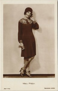 PC MARY PHILBIN, MOVIE STAR, ROSS 4211, Vintage REAL PHOTO Postcard (b33046)