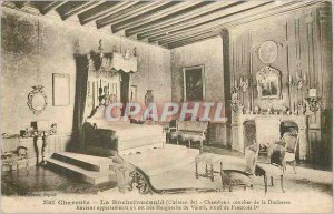 Postcard Old Charente La Rochefoucauld (Castle) Chamber Sunset Duchess