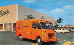 H71/ Advertising Postcard Chrome Miami Florida Royal Bakery Truck Grumman52