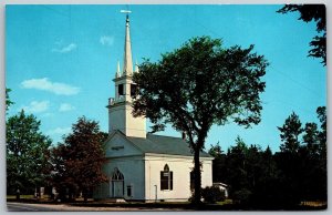 Vtg Harpswell Center Maine ME Elijah Kellogg Church Chrome View Postcard