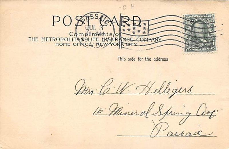 Metropolitan Life Insurance Co. New York, USA Insurance Postal Used Unknown 