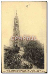 Old Postcard Mont Saint Michel Mercure Vandee the church Climax of the depart...