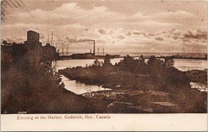 Goderich Ontario at the Harbour 'Jessie Strong' c1910 Postcard F33