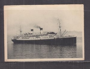 ITALY, ITALIAN LINE  , MN CONTE GRANDE, GENOA, GENOVA , c1948 ppc., unused.