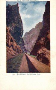 Vintage Postcard Royal Gorge Route Railroad Arkansas River Grand Canon Colorado
