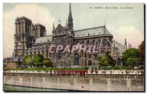 Paris - 4 - Notre Dame Cathedral - Old Postcard