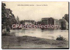 Old Postcard Malicorne View Of The Mill