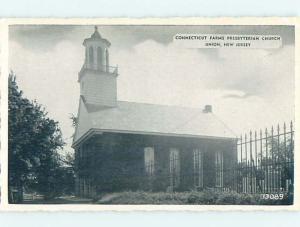 Unused Divided-Back CHURCH SCENE Union New Jersey NJ p4963