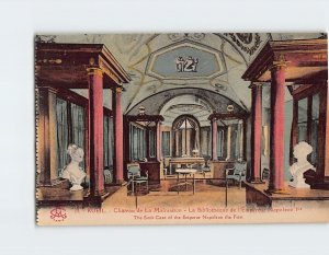 Postcard The Book Case of the Emperor Château de La Malmaison France