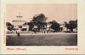 Indonesia Moskee Mesigit Semarang Java Vintage Postcard C077