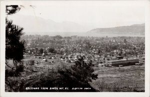 Kelowna BC from Knox Mountain Unused Ribelin Real Photo Postcard G36