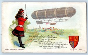 Miss Johnnybull Of London Swift's Premium Butterine Advertising Antique Postcard