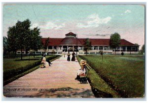 1908 Pavilion At Lakeside Park Auburn New York NY Posted Postcard 